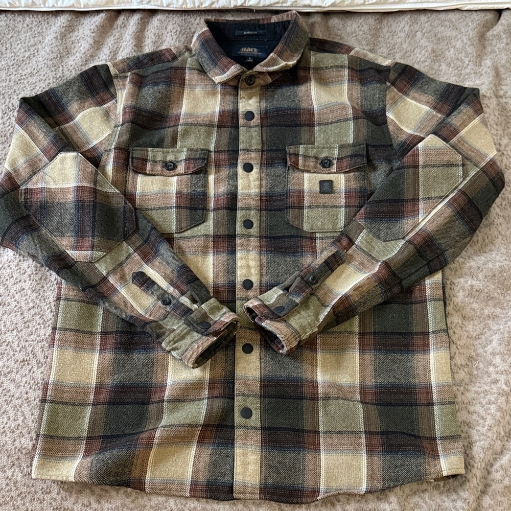 Roark Nordsman Wool FlannelShirt - Brown and Black